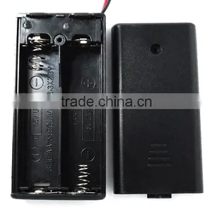 Hold 2 AA LR6 UM 3 Size Battery Holder 3V Case Box With Snap Connector Wire Lead thumbnail-1