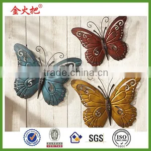 2015 New Gift Craft Colorful Metal Outdoor Garden Decorations Butterfly thumbnail-4