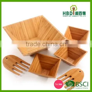 Hot New Products for 2016 Natural Eco-friendly Vegetable Bamboo Salad Bowl, Wood Bamboo Salad Bowl,kitchen Salad Bowl Wholesale thumbnail-1