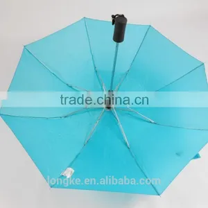 Sky-blue Folding Umbrella 2 Fold Bright Color Rain Umbrella thumbnail-4