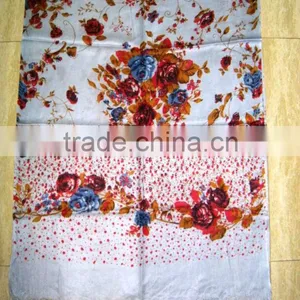 Rose Flower Print Shawls thumbnail-1