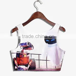 Latest Tops Designs Girls Print Vest N7-30 thumbnail-2