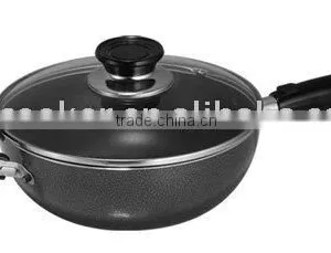 Aluminum Non-stick Frypan With Glass Lid thumbnail-1