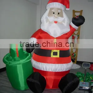 Inflatable Sitting Santa thumbnail-1