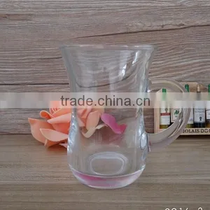 (OEM)Clear Shot Glass Cup With Handle for Flower Tea During Free Time thumbnail-1