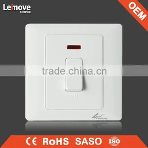E08 Economic 20A Water Heater Wall Switch With Neon thumbnail-1