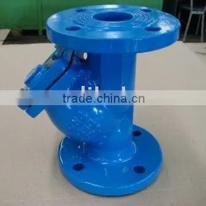 DN40~DN300 DIN Ductile Iron Y Type Flanged Strainer Valve thumbnail-3