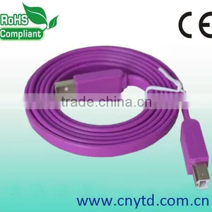 High Speed Flat Data Line am to bm Usb 2.0 Printer Cable thumbnail-1