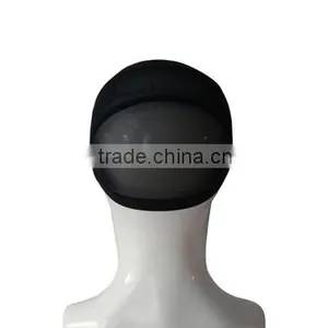 CNYE Comfortable Breathable Elastic Net New Design Mens Swimming Cap Pure Color Black Caps Fashion Swimming Goods thumbnail-2