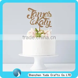 Silhouette Leaning Bride Groom Name Acrylic Wedding Cake Topper thumbnail-4