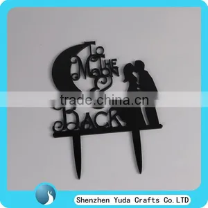 Factory Black Mr&Mrs Silhouette Wedding Cake Topper thumbnail-5