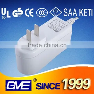 GVE White Plastics 12v dc 1.5a 2a Power Adapter for Phone With CCC CE thumbnail-2