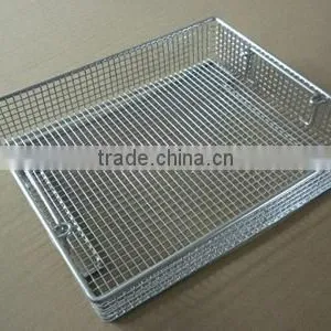Fry Basket /cleaning Metal Baskets/drying Wire Basket /rack /medical Instrument Cleaning Baskets thumbnail-1