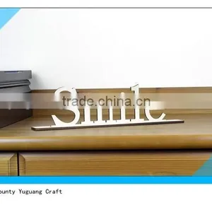 Custom Laser Cut Freestanding Wooden Sign With Base thumbnail-1