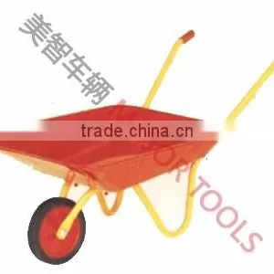 Red Color Single Wheel Garden Wheelbarrow WB5201 thumbnail-1