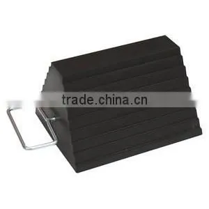 Rubber Wheel Chock/stopper/stop With Metal Handle thumbnail-2