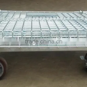 Warehouse Folding Galvanized Welded Wire Storage Cage thumbnail-5