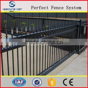 Portable Powder Coated Steel Security Tubular Wrought Iron Fence thumbnail-1
