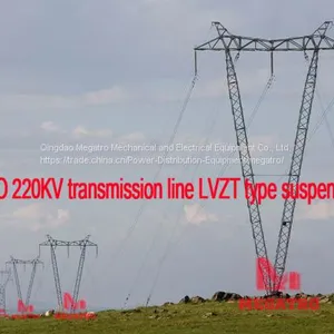 MEGATRO 220KV Transmission Line LVZT Type Suspension Tower thumbnail-1