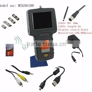 3.5" LCD PT6 Aircraft Engine Inspection Articulated Borescope With 5.5mm Probe And1m Insertion Cable thumbnail-1