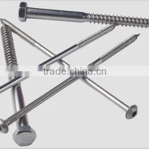 STAINLESS STEEL DIN571 HEX HEAD WOOD LAG SCREW/COACH SCREW thumbnail-1