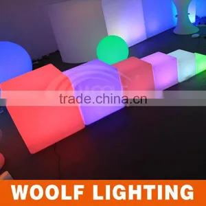 Modern Brief Design Rechargeable Luminous LED Lighting Cube Chair Cube Seat thumbnail-2