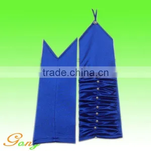 Fashion Wedding Blue Satin Gloves thumbnail-1