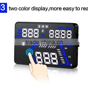 2016 Popular Multifunctional 5.5inch Head Up Display Car Speed, Mileage, Voltage Universal Vehicle GPS HUD thumbnail-4