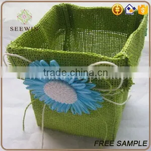 Home Decor Mesh Fabric Flower Pot Cover thumbnail-3