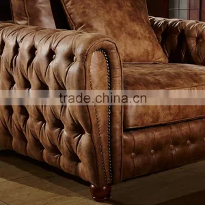 Foshan Tufted Chesterfield Sofa Design for Home Furniture thumbnail-3