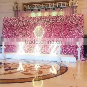 50cm x 50cm Decoration Artificial Plastic Silk Colorful Paper Flower Wedding Brick Wall Hanging E03 0101 thumbnail-1