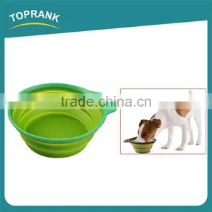Pet Food Bowls Portable Travel Feeding Collapsible Silicone Pet Bowl thumbnail-6