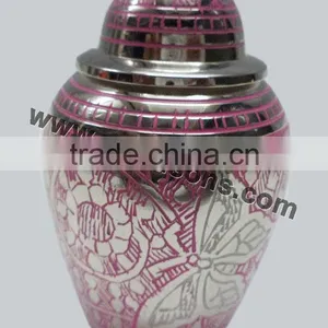 Home Use Modern Brass Metal Urns | Cheap Urns for Pet Ashes | Cheap Urns for Planter thumbnail-1