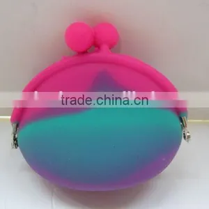 Gradually Changing Color Silicone Purse/ Colorful Coin Purse thumbnail-1