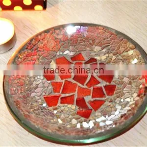 Hand Crafted Mosaic Glass Bowl thumbnail-1