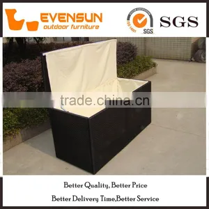 Traditional Cube Storage Rattan Box Wicker Furniture thumbnail-6