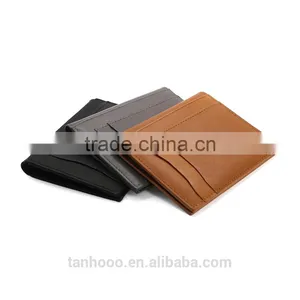 Customize Simple Style Wholesale Business Genuine Leather RFID Blocking Card Holder thumbnail-5