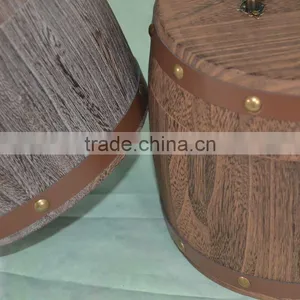 Oak and Pine Wood Decorative Mini Wine Barrel for Beer thumbnail-1