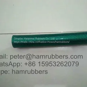 High Strength Fiber Reinforced Green PVC Garden Hose thumbnail-1