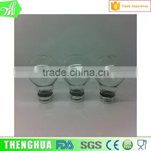 Hot Selling 50ml Mini Light Bulb Shaped Aluminum Scrwe Cap PET Shaker thumbnail-1