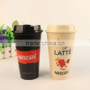 16 Ounce Single Walled Bpa Free Plastic Travel Mug Starbuckss Coffee Mug thumbnail-2