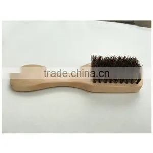 Wild Boar Bristle Brush Brush With a Handle for Men, Schima Superba Beard Brush Can be Carved Logo thumbnail-2