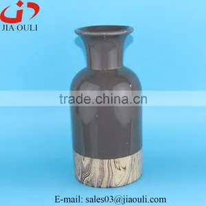 NEW Design Lucky Bamboo Grey Ceramic Vase thumbnail-1