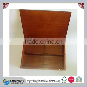 Large Twinings 12 Luxury Wooden Compartment Tea Chest Box (no Tea Included) thumbnail-4