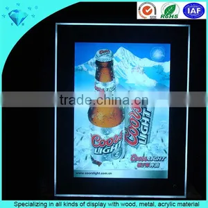 Table Top Stand Acrylic Crystal Lighting LED Photo Frame With Screw thumbnail-4