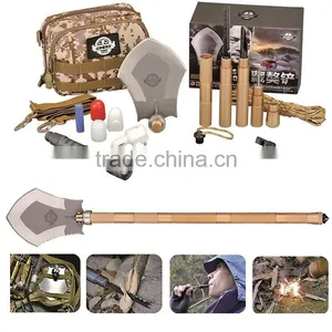 Outdoor Tools Multifunctional Retractable Shovel , Camp Shovel Multi Tool thumbnail-1