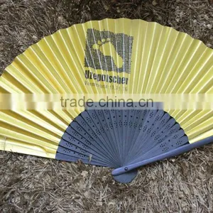 Customized Gold Color Paper Fan Promotional thumbnail-1