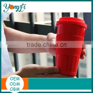 BPA-free Ceramic Travel Cup With Lid Silicone Ceramic Coffee Mug thumbnail-3