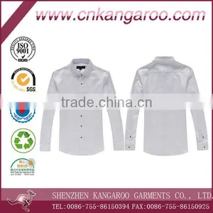 Long Sleeve 100% Cotton Twill Men's t Shirt thumbnail-1