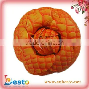 LF0205 New Design Decorative Fake Leather Flower Brooch thumbnail-1